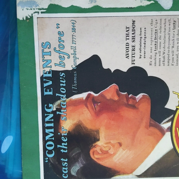 Thomas Campbell Lucky strike ad 1930 - Picture 3 of 3